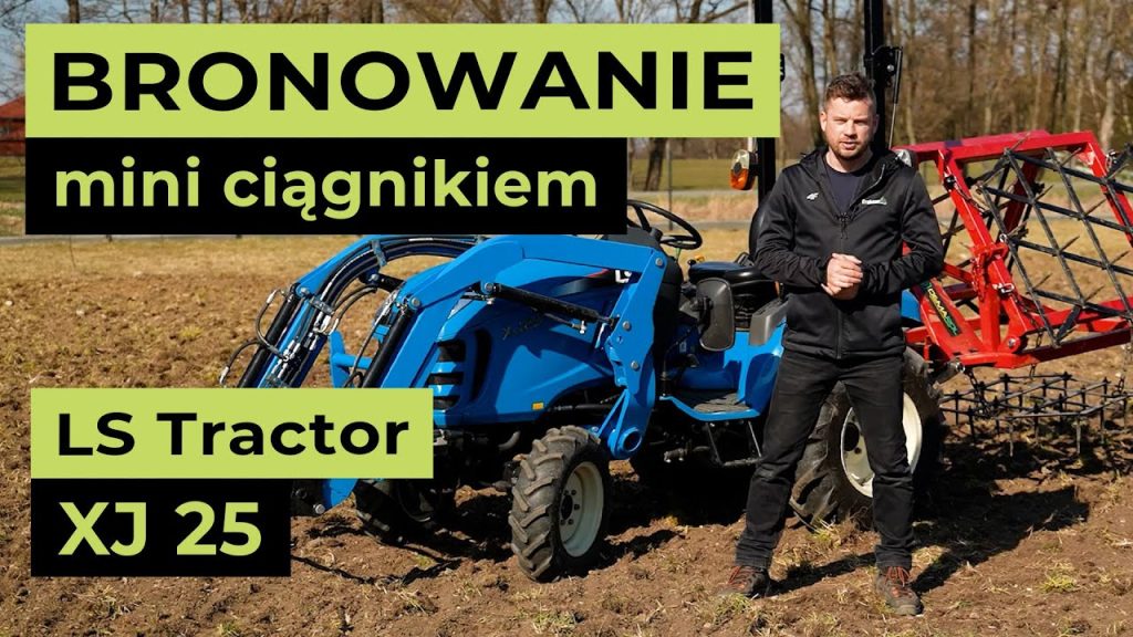 LS Tractor XJ 25 bronowanie mini ciągnikiem :: Traktor.com.pl