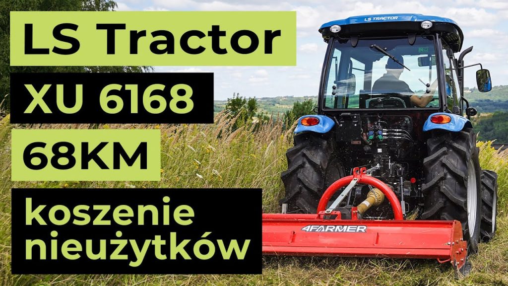 Kosimy nieużytki ciągnikiem LS Tractor XU 6168 i mulczerem 4FARMER :: Traktor.com.pl